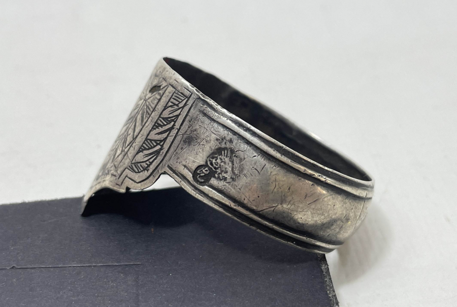 OSMANLI DÖNEMİ TUĞRALI GÜMÜŞ TÜFEK BİLEZİĞİ