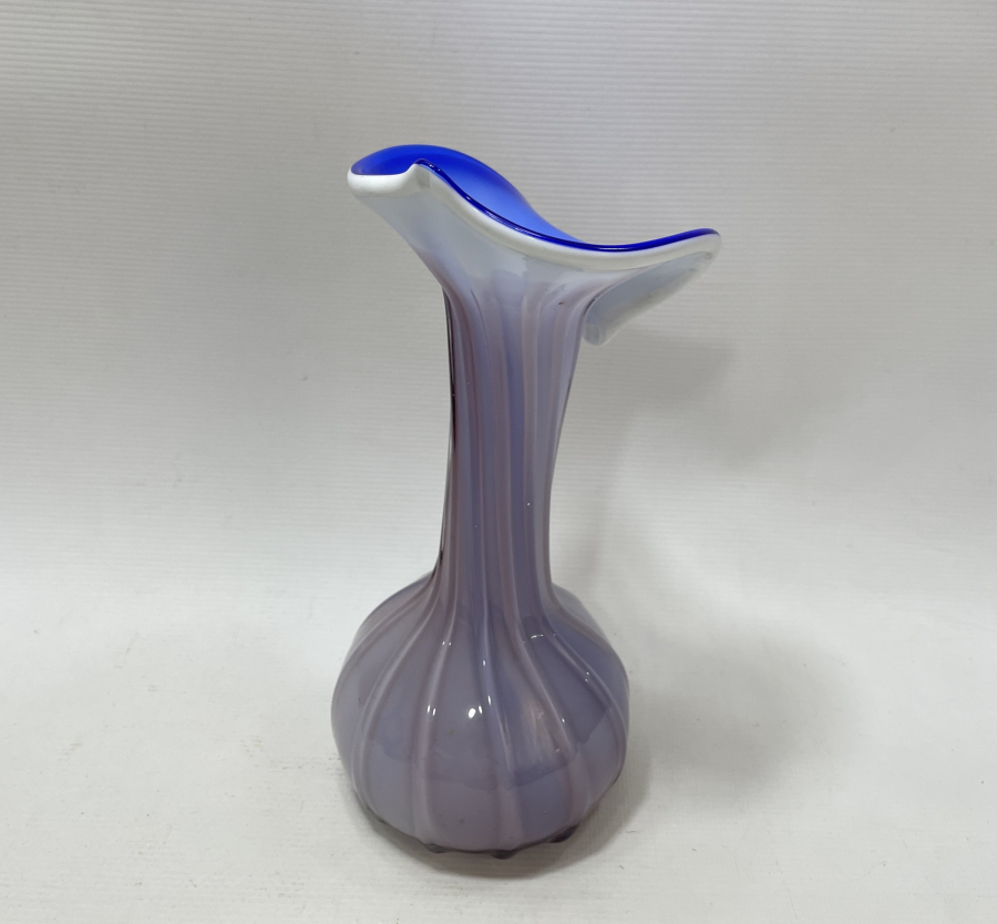 ÜFLEME CAM ANTİKA MURANO VAZO