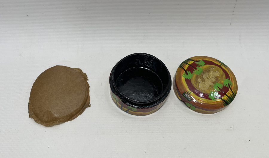 ÜZERİ EL BOYAMA PAPİER MACHE TESPİH KUTUSU