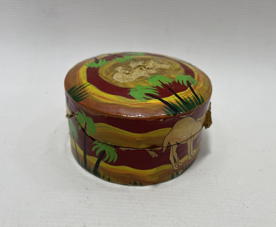 ÜZERİ EL BOYAMA PAPİER MACHE TESPİH KUTUSU