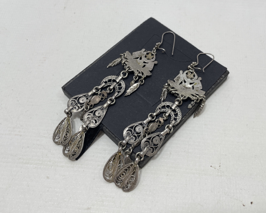 ÜZERİNDE TOPÇU BİRLİĞİ OSMANLI DEVLET ARMASI BULUNAN ÇOK NADİR ÖZEL YAPIM KÜPE