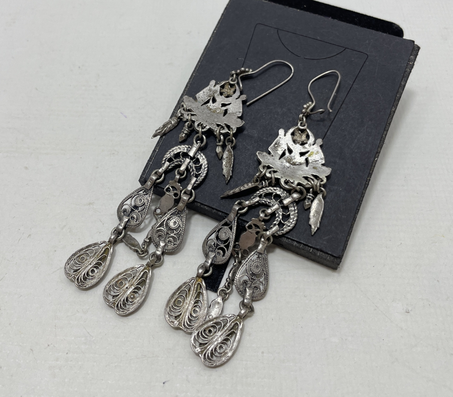 ÜZERİNDE TOPÇU BİRLİĞİ OSMANLI DEVLET ARMASI BULUNAN ÇOK NADİR ÖZEL YAPIM KÜPE