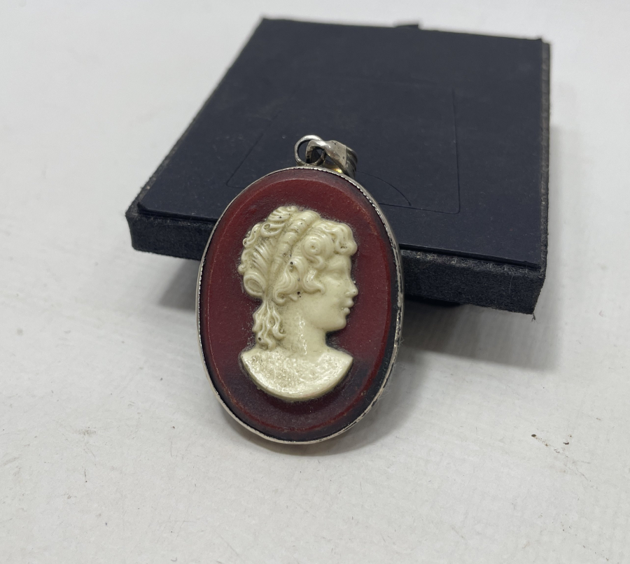ANTİKA KAMEO GÜMÜŞ KOLYE