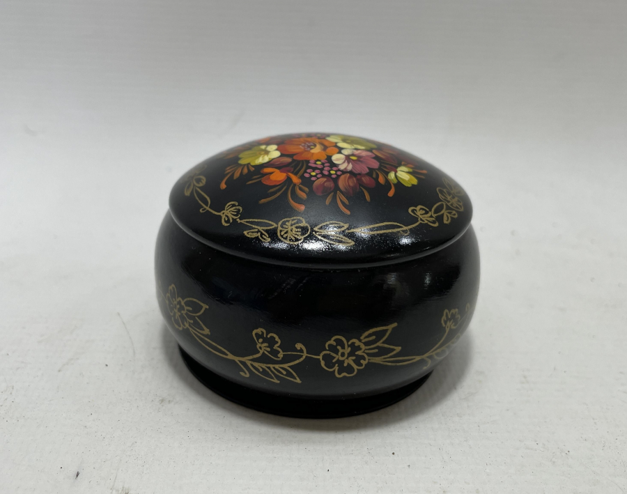 EL BOYAMA OSMANLI DÖNEMİ PAPİER MACHE TESPİH KUTUSU