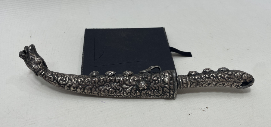 OSMANLI DÖNEMİ GÜMÜŞ KINLI VE GÜMÜŞ SAPLI KAMA - HANÇER