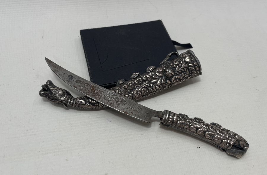 OSMANLI DÖNEMİ GÜMÜŞ KINLI VE GÜMÜŞ SAPLI KAMA - HANÇER