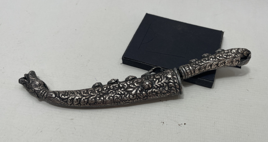 OSMANLI DÖNEMİ GÜMÜŞ KINLI VE GÜMÜŞ SAPLI KAMA - HANÇER