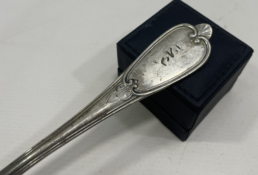 OSMANLICA YADİGARIM YAZILI ALPAKA KAŞIK