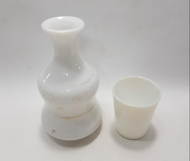 ANTİKA OPAL GECE SÜRAHİSİ VE BARDAĞI