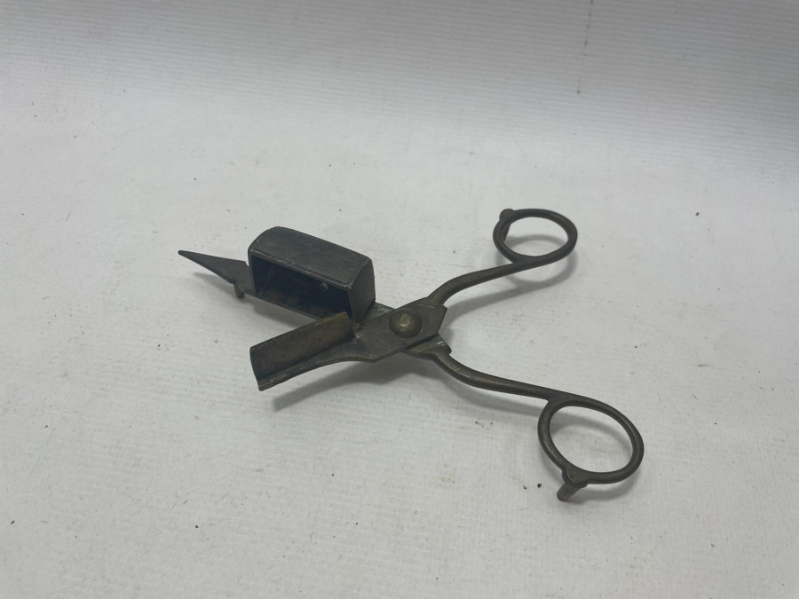 OSMANLI DÖNEMİ PİRİNÇ MUM SÖNDÜRME MAKASI