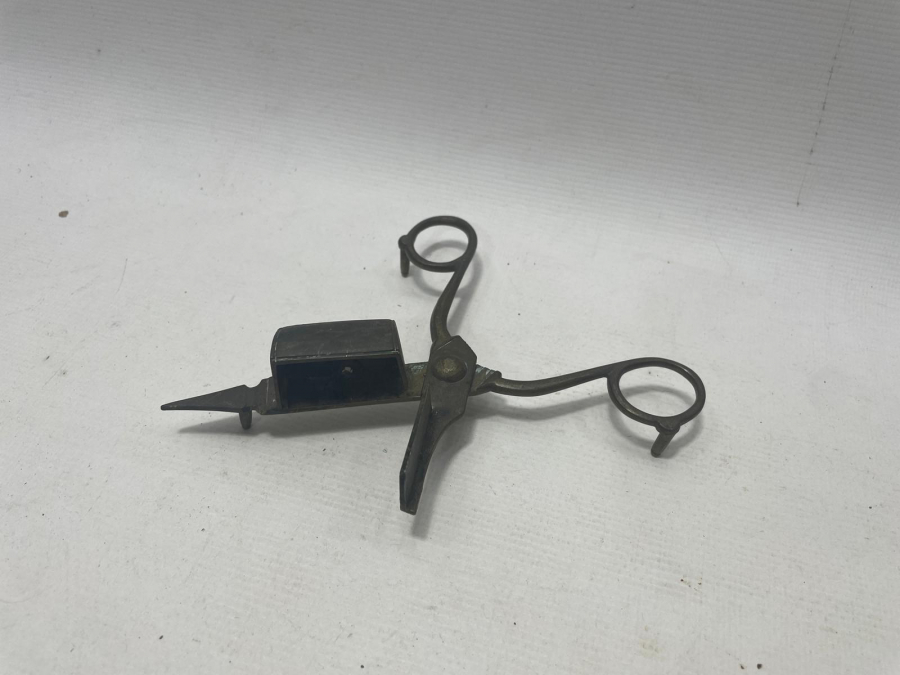 OSMANLI DÖNEMİ PİRİNÇ MUM SÖNDÜRME MAKASI