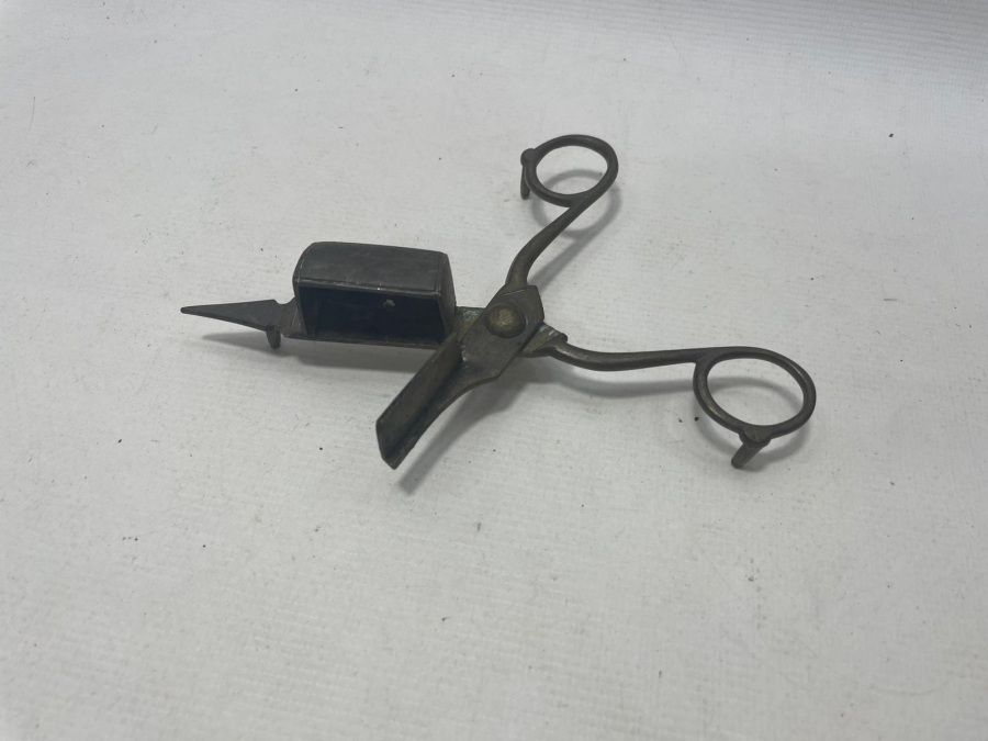 OSMANLI DÖNEMİ PİRİNÇ MUM SÖNDÜRME MAKASI