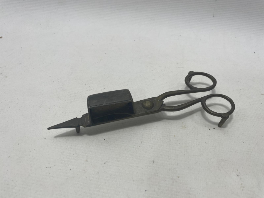 OSMANLI DÖNEMİ PİRİNÇ MUM SÖNDÜRME MAKASI