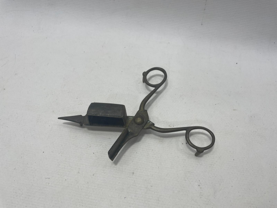 OSMANLI DÖNEMİ PİRİNÇ MUM SÖNDÜRME MAKASI