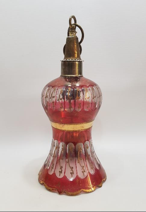 OSMANLI DÖNEMİ MİNELİ KRİSTAL ABAJUR