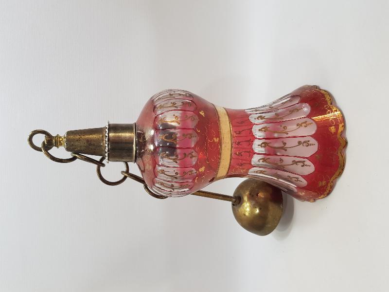 OSMANLI DÖNEMİ MİNELİ KRİSTAL ABAJUR