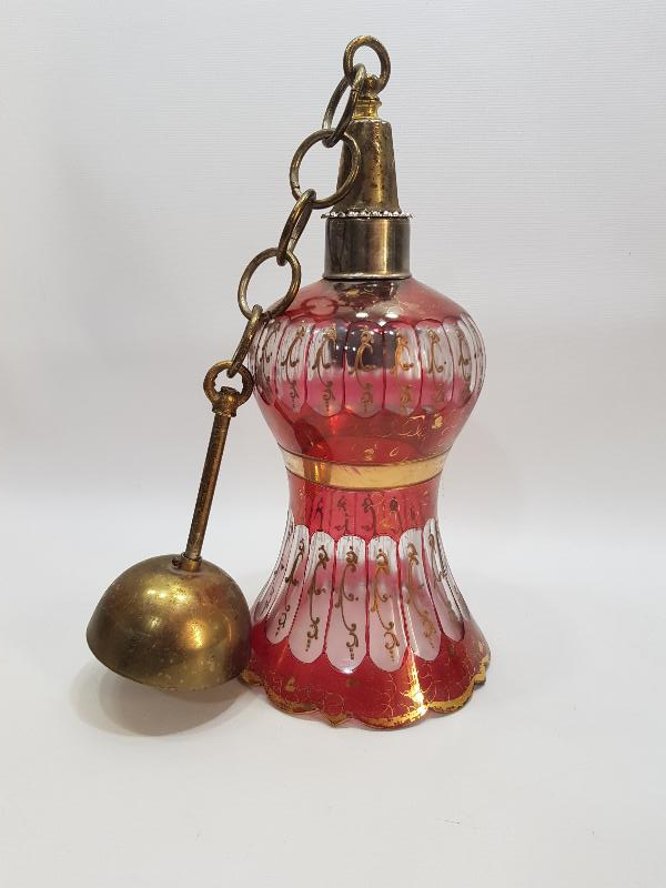 OSMANLI DÖNEMİ MİNELİ KRİSTAL ABAJUR