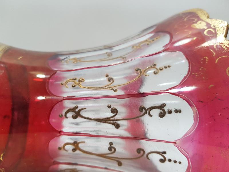 OSMANLI DÖNEMİ MİNELİ KRİSTAL ABAJUR