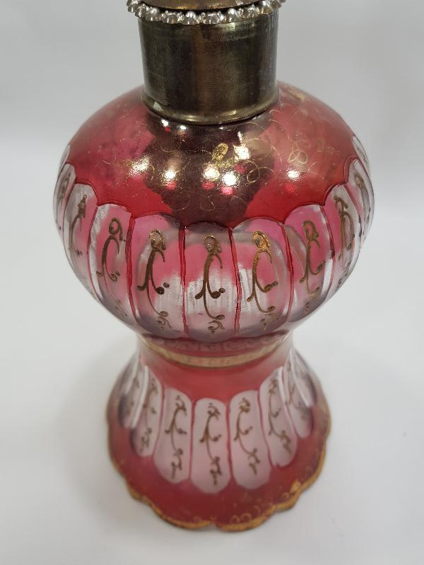 OSMANLI DÖNEMİ MİNELİ KRİSTAL ABAJUR