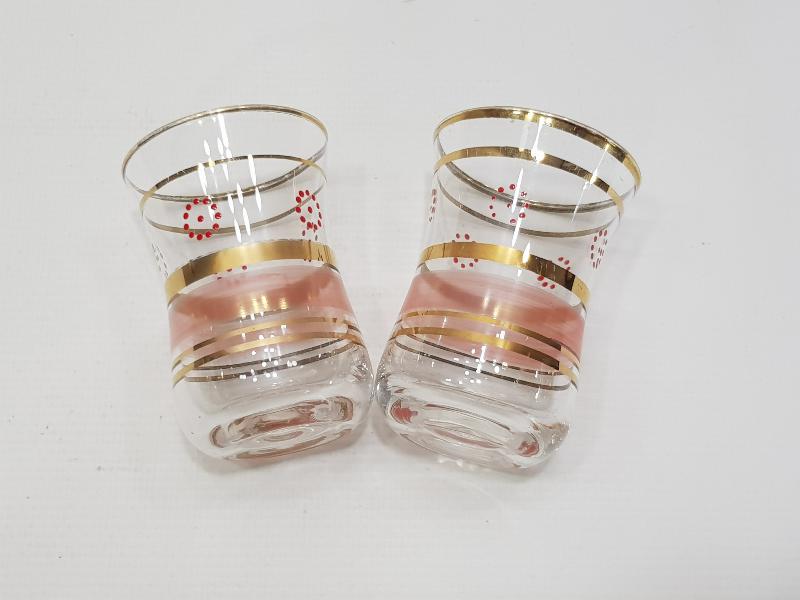 OSMANLI DÖNEMİ MİNELİ BİR ÇİFT ÇAY BARDAĞI