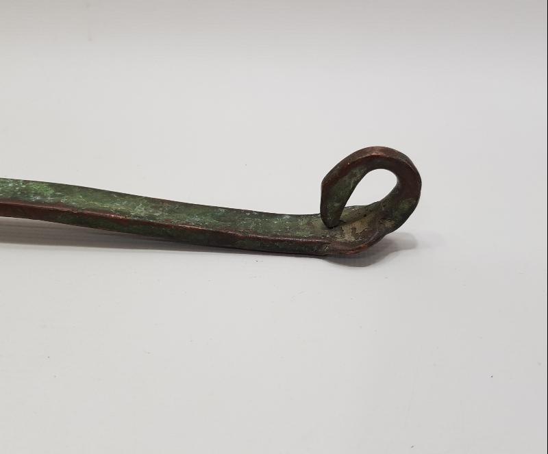 OSMANLI DÖNEMİ YILAN BAŞI FORMLU BAKIR KEVGİR