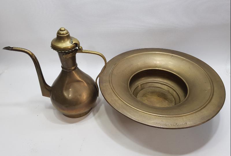 SÜLEYMANİYE İŞİ OSMANLICA YAZILI İBRİK TAKIMI