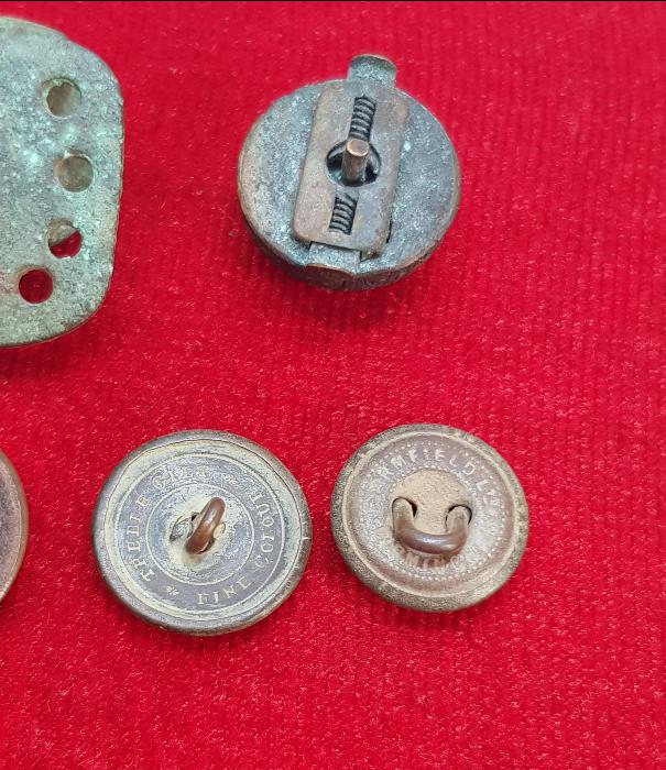 1. DÜNYA SAVAŞI DÖNEMİ 7 ADET ASKER VE SUBAY DÜĞMESİ