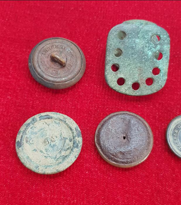 1. DÜNYA SAVAŞI DÖNEMİ 7 ADET ASKER VE SUBAY DÜĞMESİ