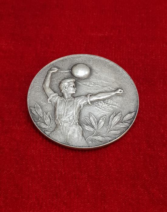 1919 TARİHLİ GÜMÜŞ JİMNASTİK MADALYASI 