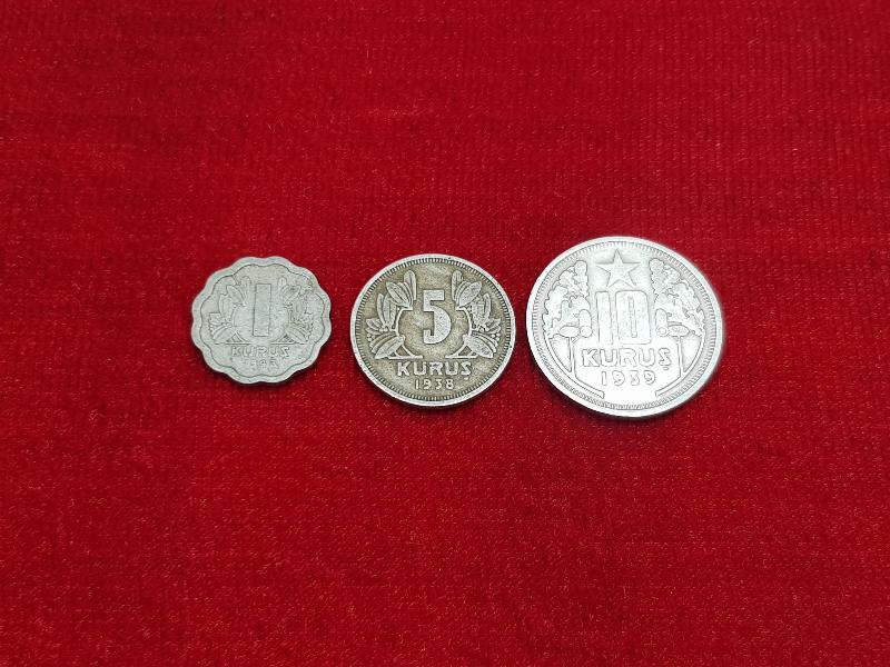 1930-1940'LARDAN 1-5-10 KURUŞ LOTU