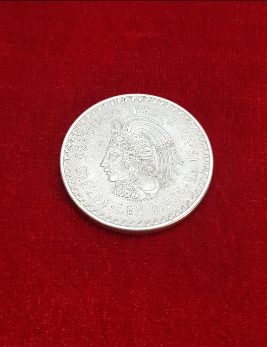 1948 MEKSİKA 50 PEZO GÜMÜŞ PARA 