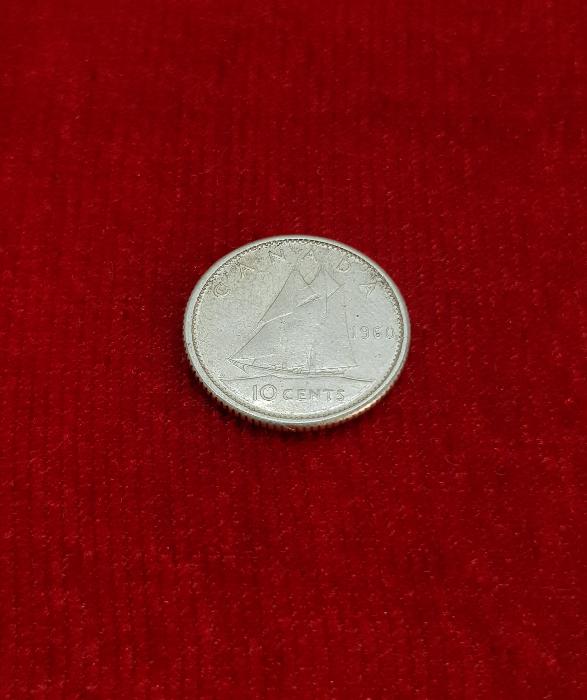 1960 KANADA GÜMÜŞ 10 CENT