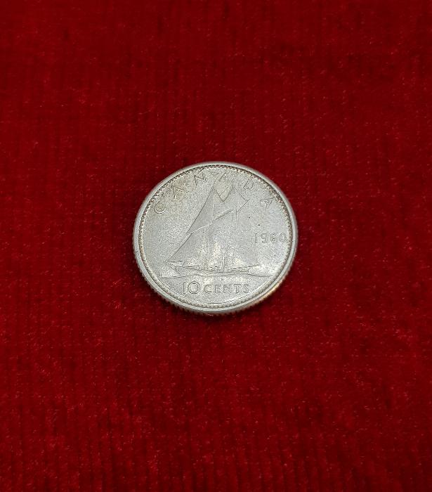 1960 KANADA GÜMÜŞ 10 CENT