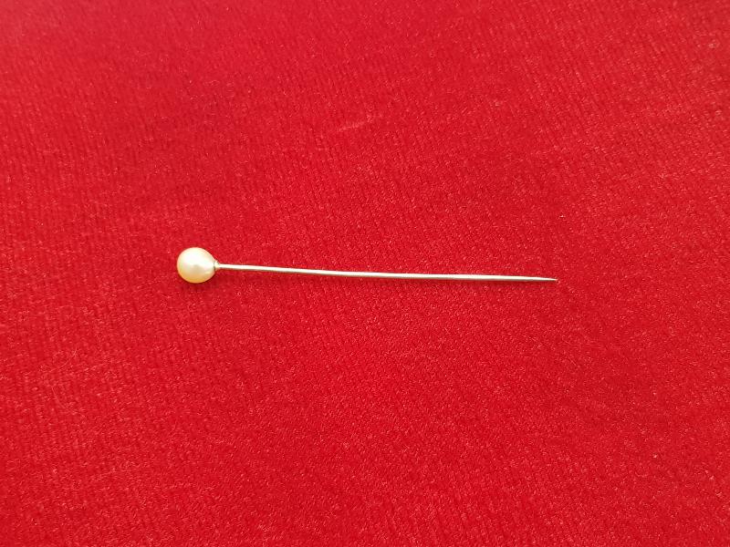 ANTİKA ALTIN VE İNCİ İĞNE BROŞ 