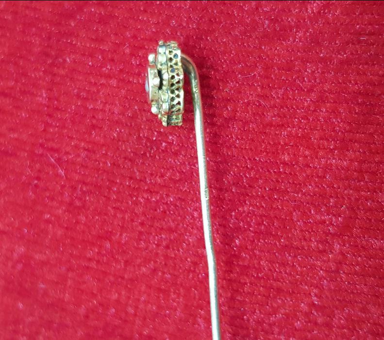 ART NOUVEAU ALTIN KAPLAMA İĞNE BROŞ