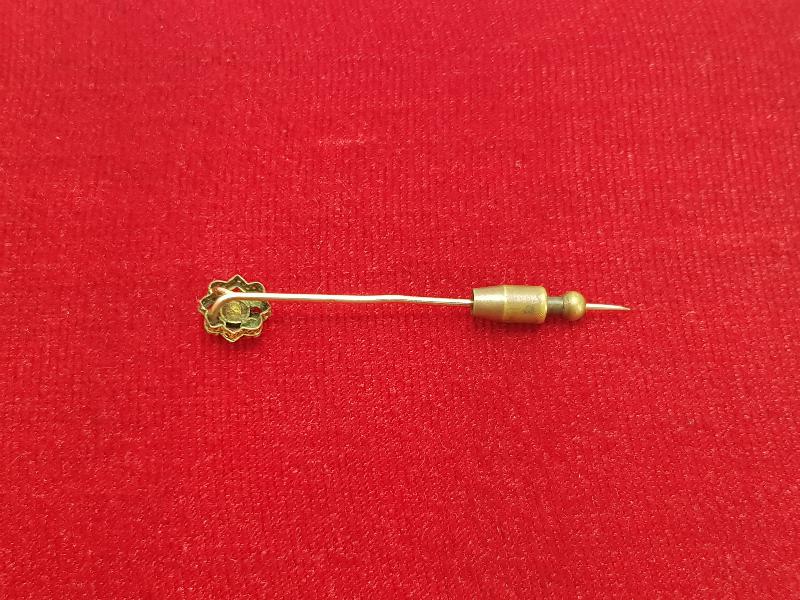 ART NOUVEAU ALTIN KAPLAMA İĞNE BROŞ