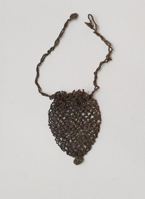 GÜMÜŞ SİM İŞLEME OSMANLI AKÇE KESESİ