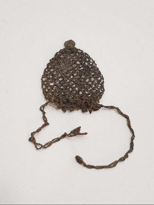 GÜMÜŞ SİM İŞLEME OSMANLI AKÇE KESESİ