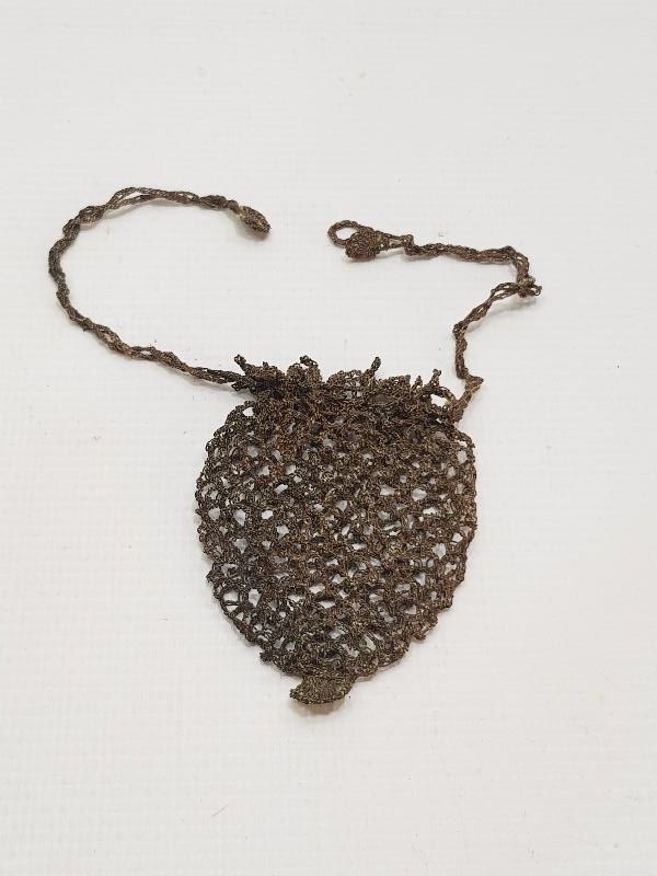 GÜMÜŞ SİM İŞLEME OSMANLI AKÇE KESESİ