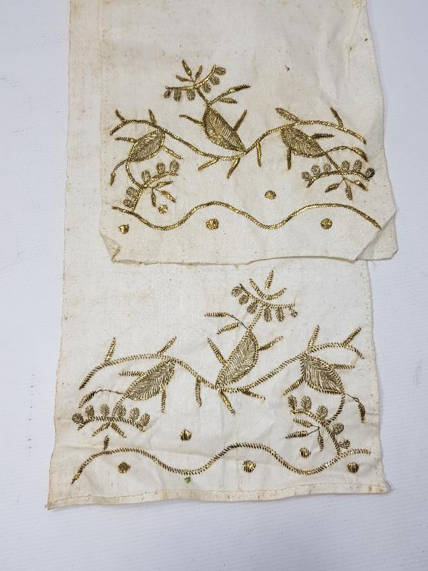 OSMANLI DÖNEMİ ALTIN TEL KIRMA İŞÇİLİKLİ İPEK UÇKUR