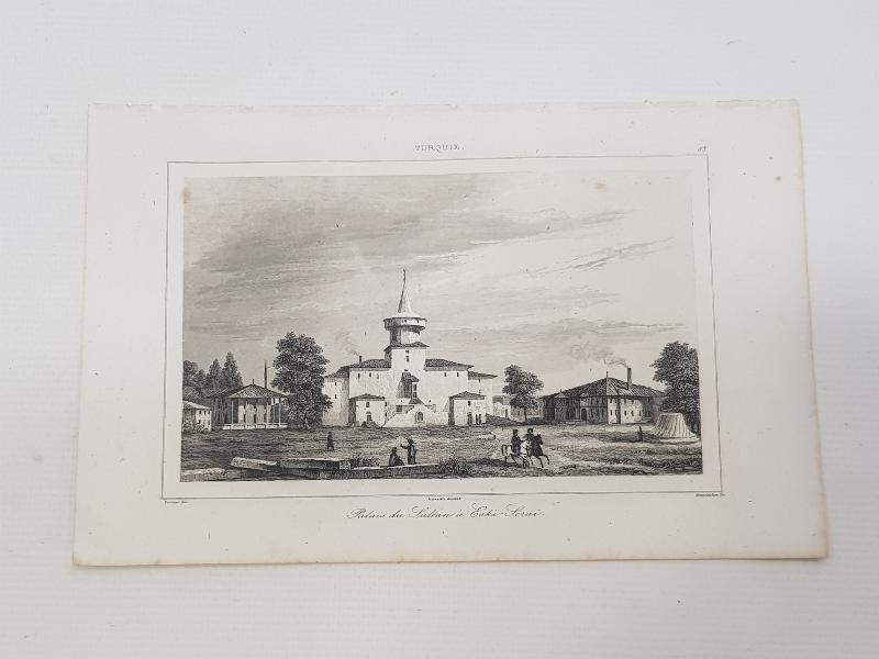 OSMANLI DÖNEMİ GRAVÜR: ESKİ SARAY 