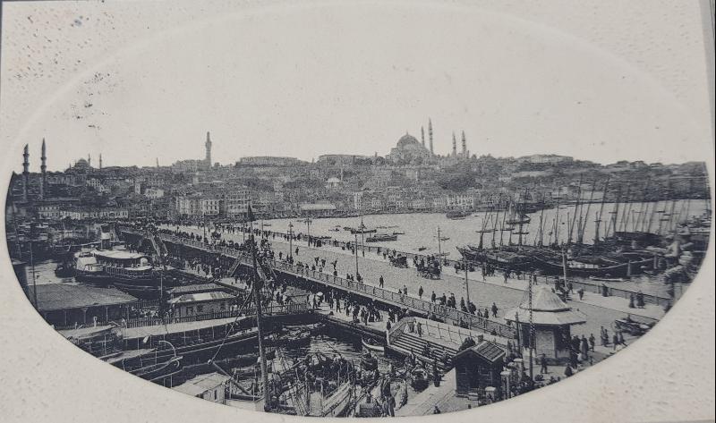 OSMANLI KARTPOSTAL: GALATA KÖPRÜSÜ