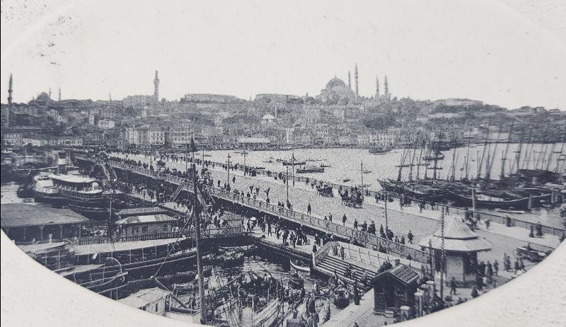 OSMANLI KARTPOSTAL: GALATA KÖPRÜSÜ