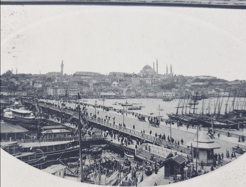 OSMANLI KARTPOSTAL: GALATA KÖPRÜSÜ