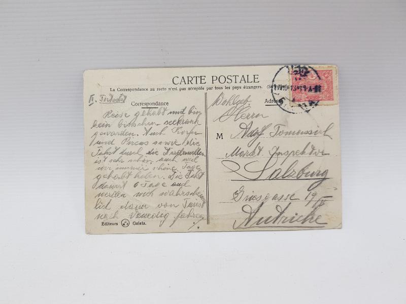 OSMANLI KARTPOSTAL: GALATA KÖPRÜSÜ