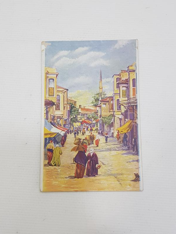 OSMANLI KARTPOSTAL: ÜSKÜDARDA BİR SOKAK