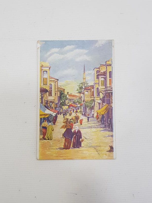 OSMANLI KARTPOSTAL: ÜSKÜDARDA BİR SOKAK