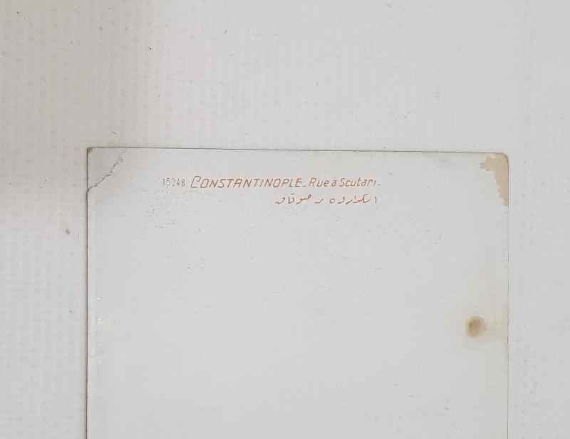 OSMANLI KARTPOSTAL: ÜSKÜDARDA BİR SOKAK