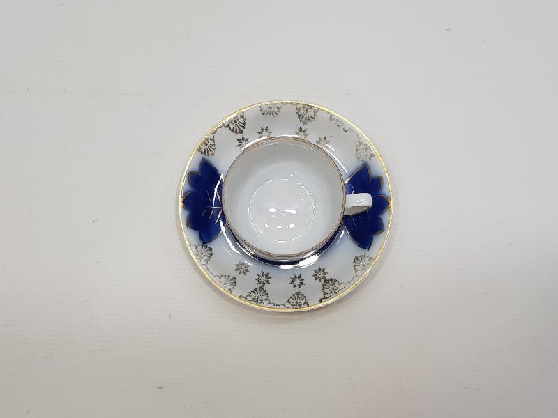 OSMANLICA DAMGALI PORSELEN KAHVE FİNCANI