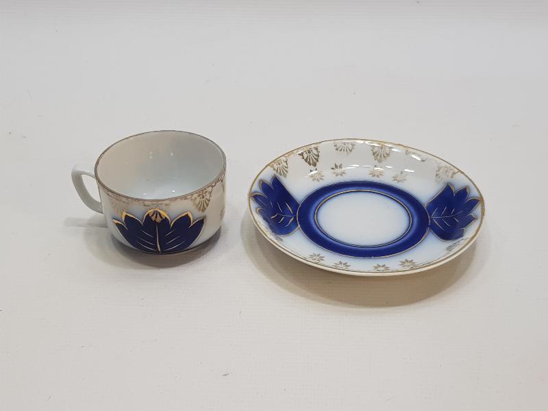 OSMANLICA DAMGALI PORSELEN KAHVE FİNCANI